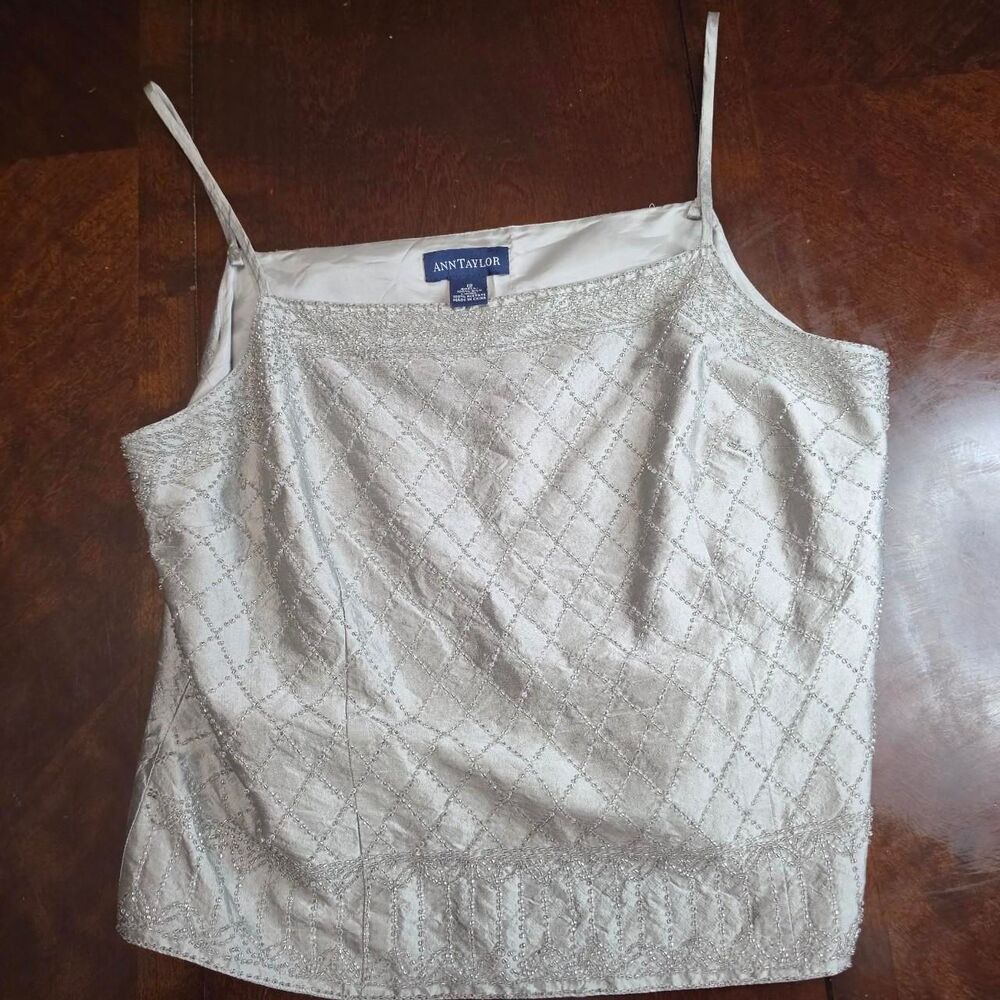 Ann-taylor Women's Silver and Grey Vest